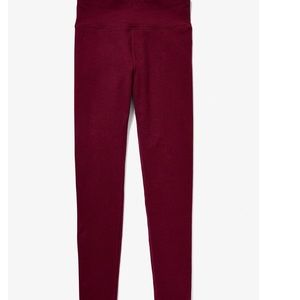 NWT Justice Maroon full length leggings